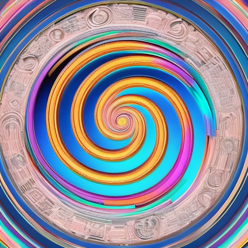 An image featuring a swirling vortex of vibrant, multi-colored digital coins, cascading into a centralized pool