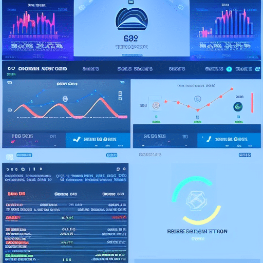 An image depicting a futuristic, holographic interface displaying real-time charts, graphs, and data visualizations related to memecoin market analysis tools in 2023
