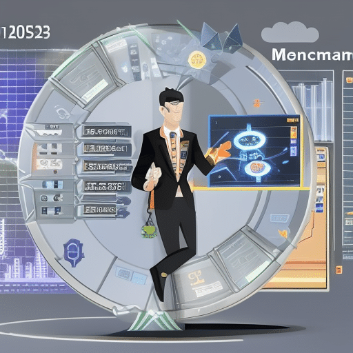 An image showcasing a computer-generated meme character cleverly strategizing, surrounded by graphs and charts of various memecoins, symbolizing the evolving and unpredictable nature of memecoin strategies in 2023