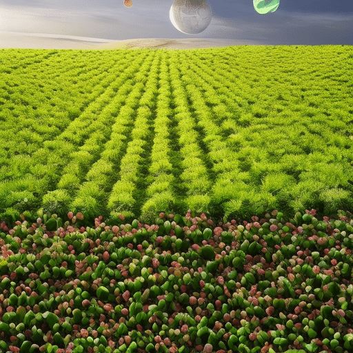 An image showcasing a vibrant digital landscape with various cryptocurrencies emerging from the ground like sprouting plants, each symbolizing a potential alternative to Pepe Coin, inviting curiosity and exploration
